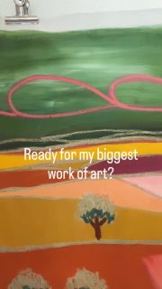 Preparados para a minha maior obra de arte? 🥹✨

#femaleartist #painting #artist #artgallery #art